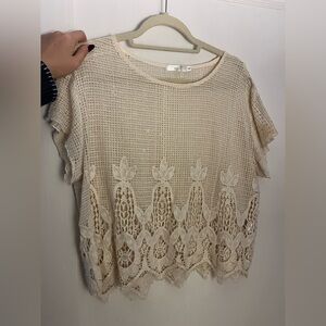 Millau Cream Lace Blouse